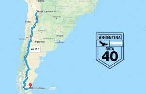 Comment découvrir la route 40 Argentine CARTE LA ROUTE 40