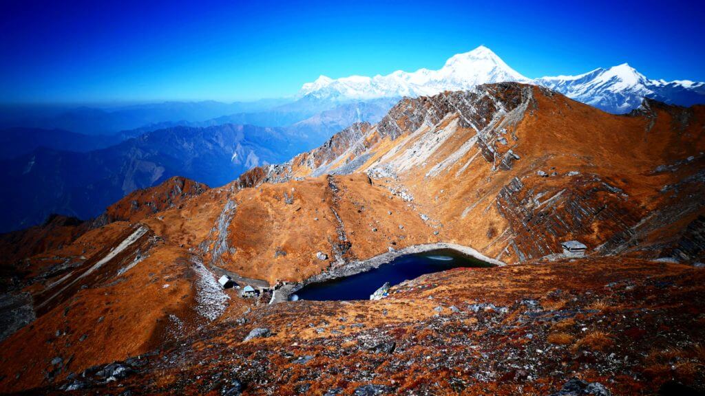 Vue sur la chaîne de l'Himalaya