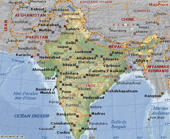 comment voyager en Inde, guide touristique et conseils la carte