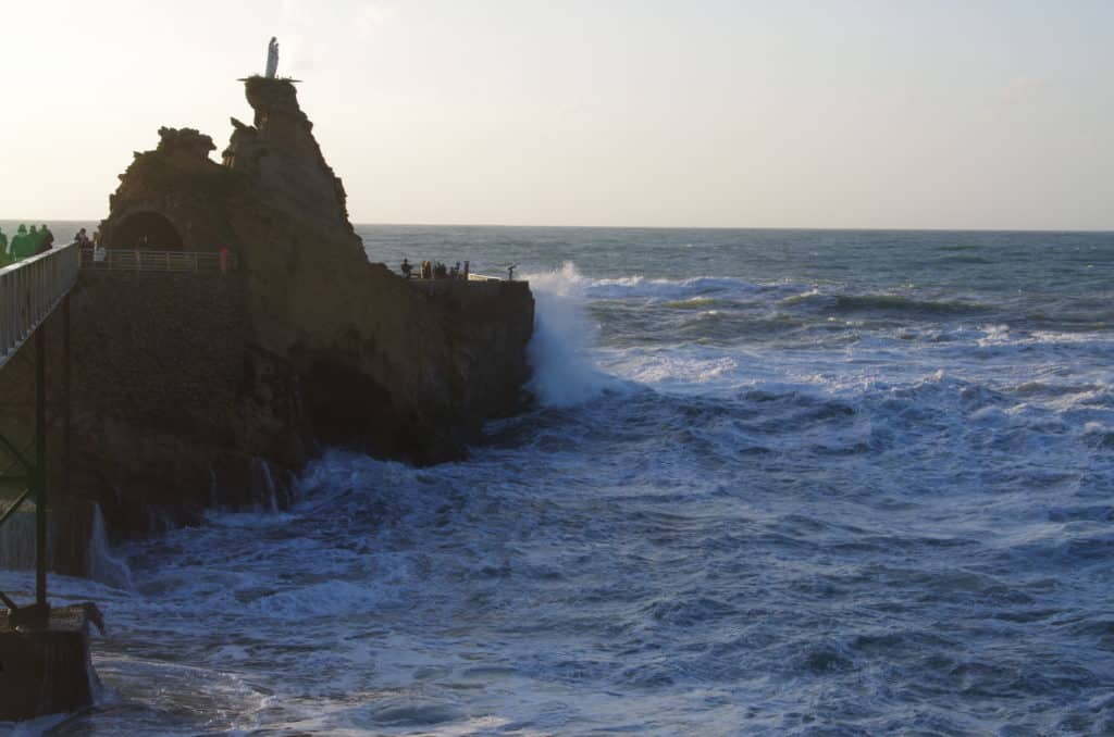 Biarritz et le rocher de la Vierge