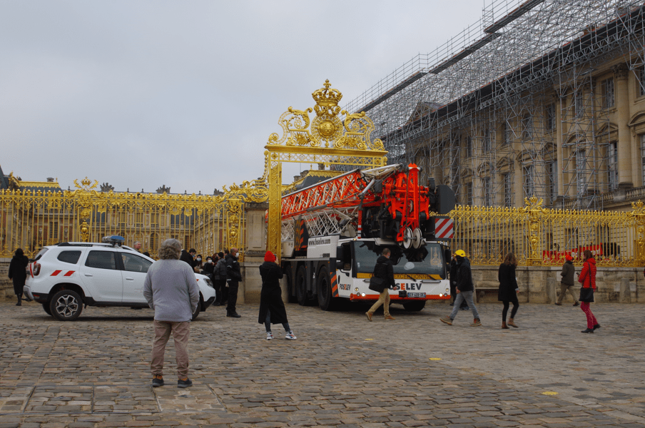 Les travaux au château de Versailles