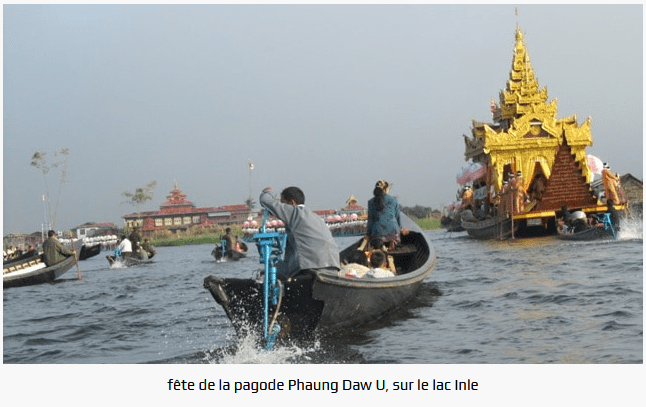 fête de la pagode Phaung Daw U, sur le lac Inle