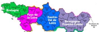 Le CENTRE : Bretagne, Pays de Loire, Val de Loire, Bourgogne Franche-Comté