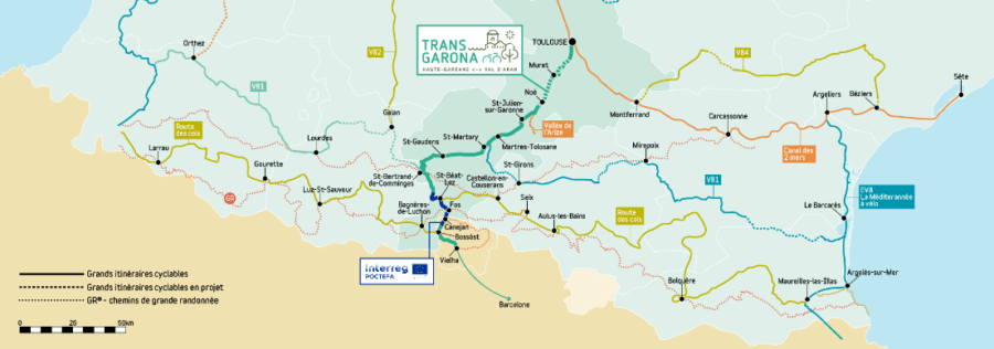 Comment découvrir la Trans-Garona qui va relier l'Espagne. le trajet