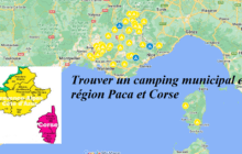 Trouver un camping municipal région Paca et Corse