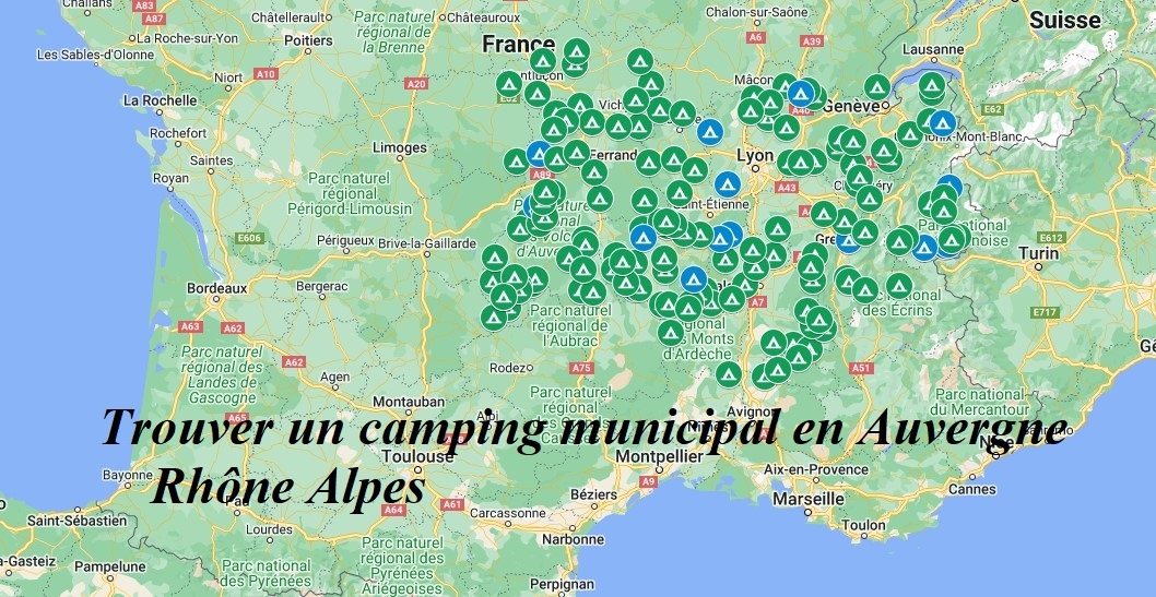 Trouver un camping municipal en Auvergne Rhône Alpes